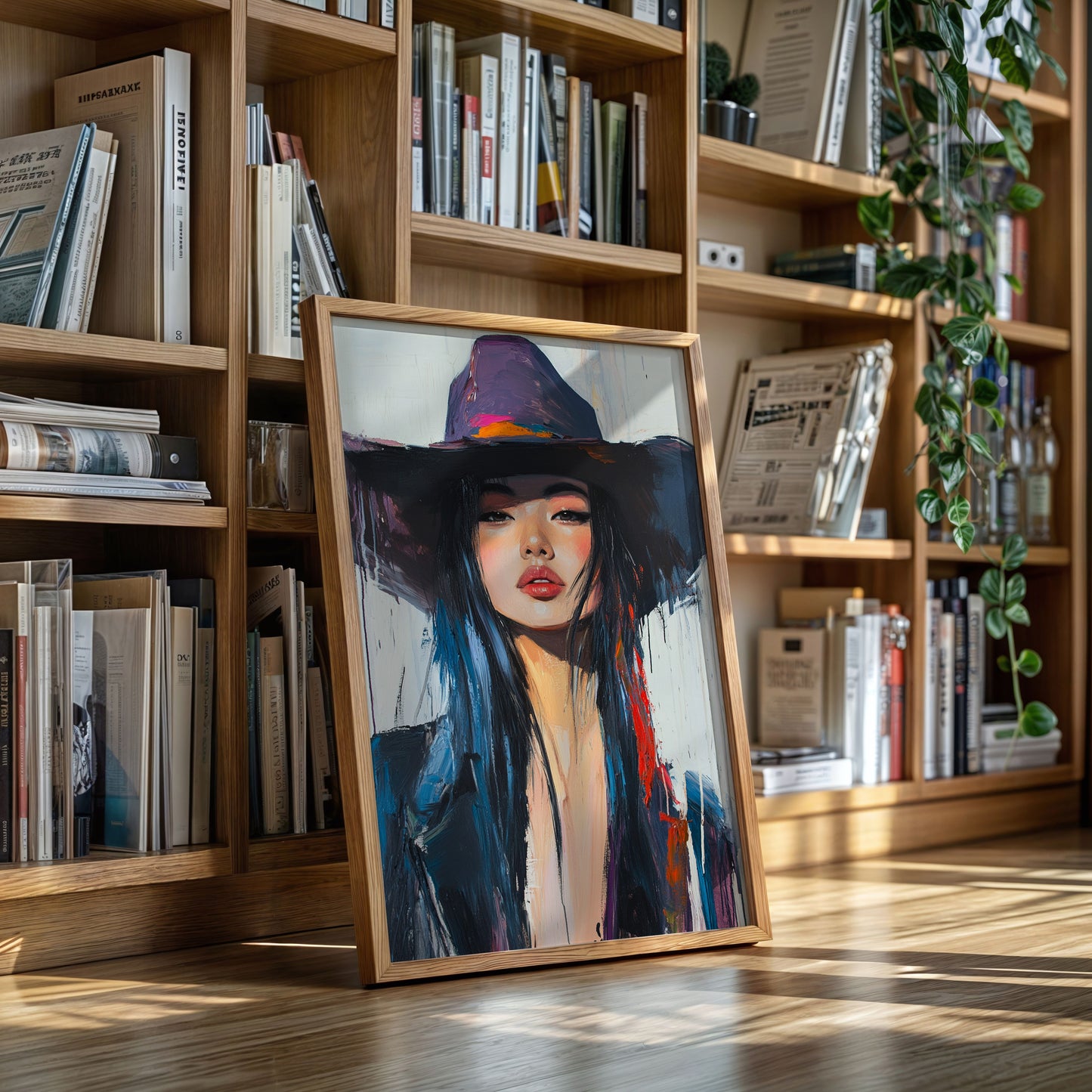 Gallery image 11 for Fierce Cowgirl Canvas – Western Woman Portrait Wall Art