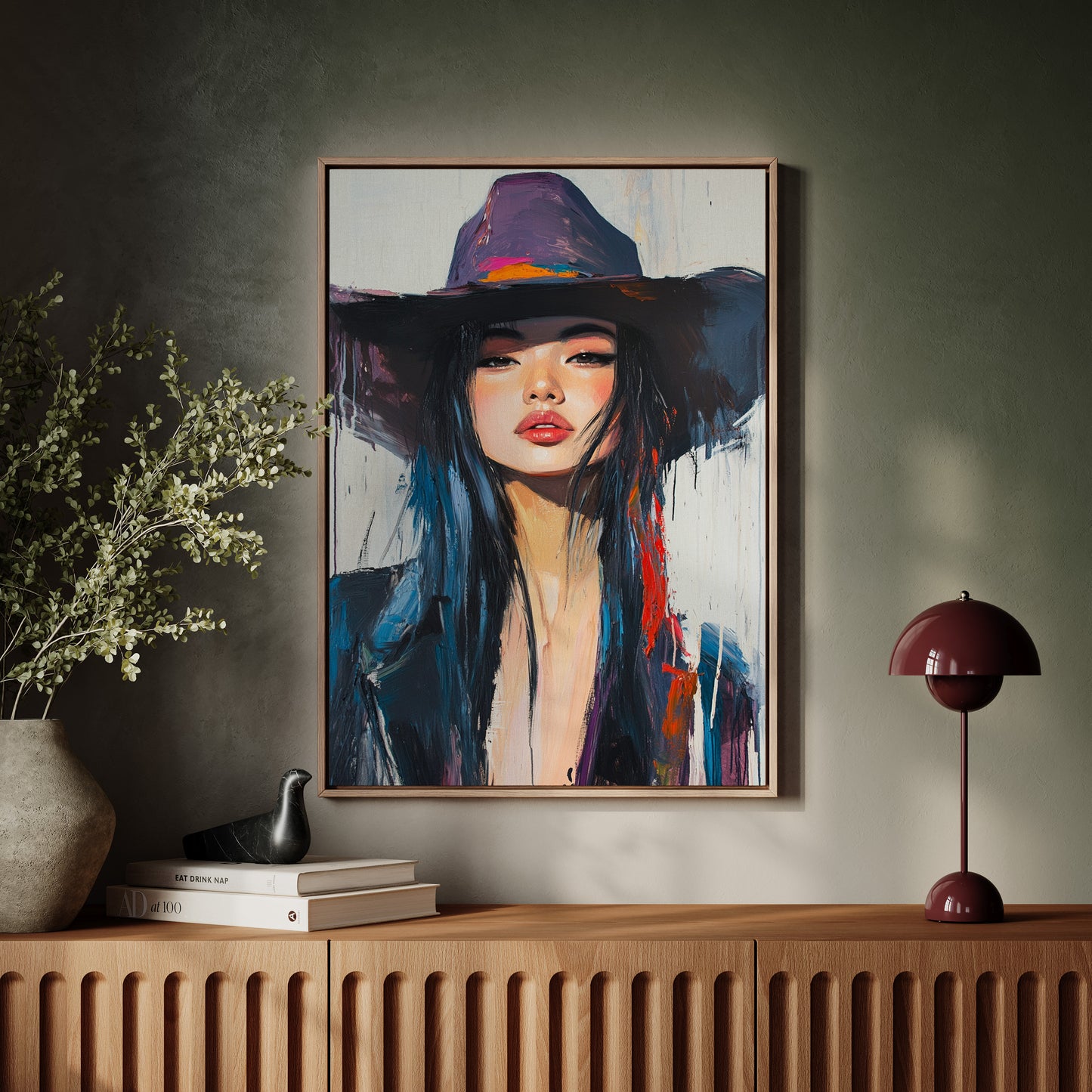 Gallery image 12 for Fierce Cowgirl Canvas – Western Woman Portrait Wall Art
