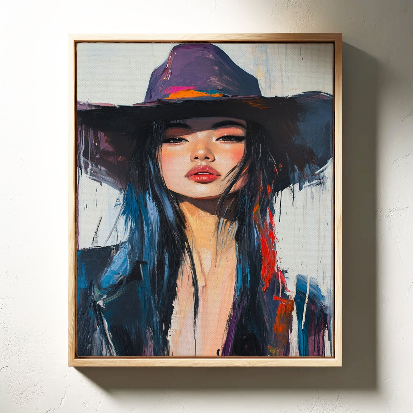Gallery image 13 for Fierce Cowgirl Canvas – Western Woman Portrait Wall Art