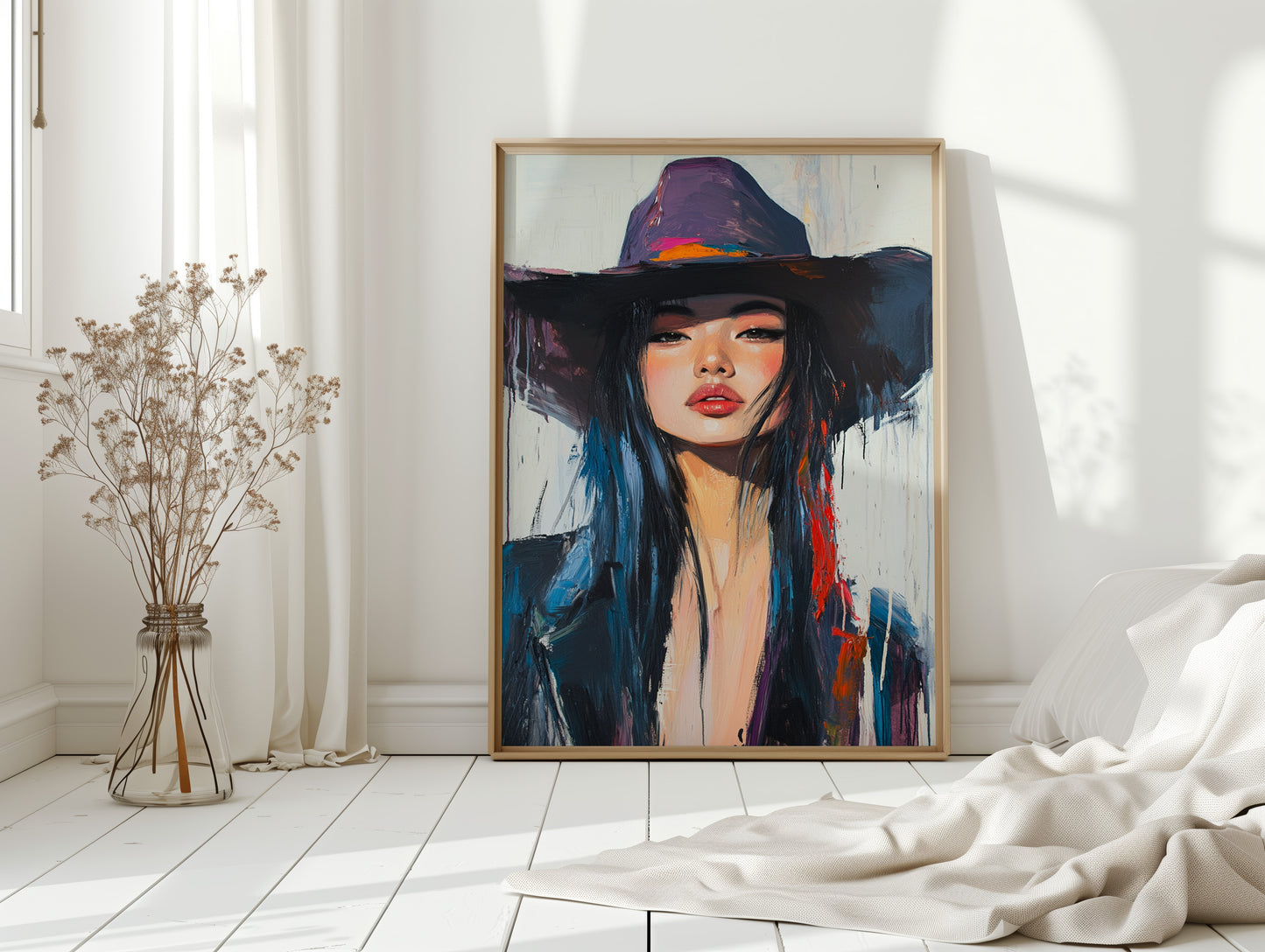 Gallery image 15 for Fierce Cowgirl Canvas – Western Woman Portrait Wall Art
