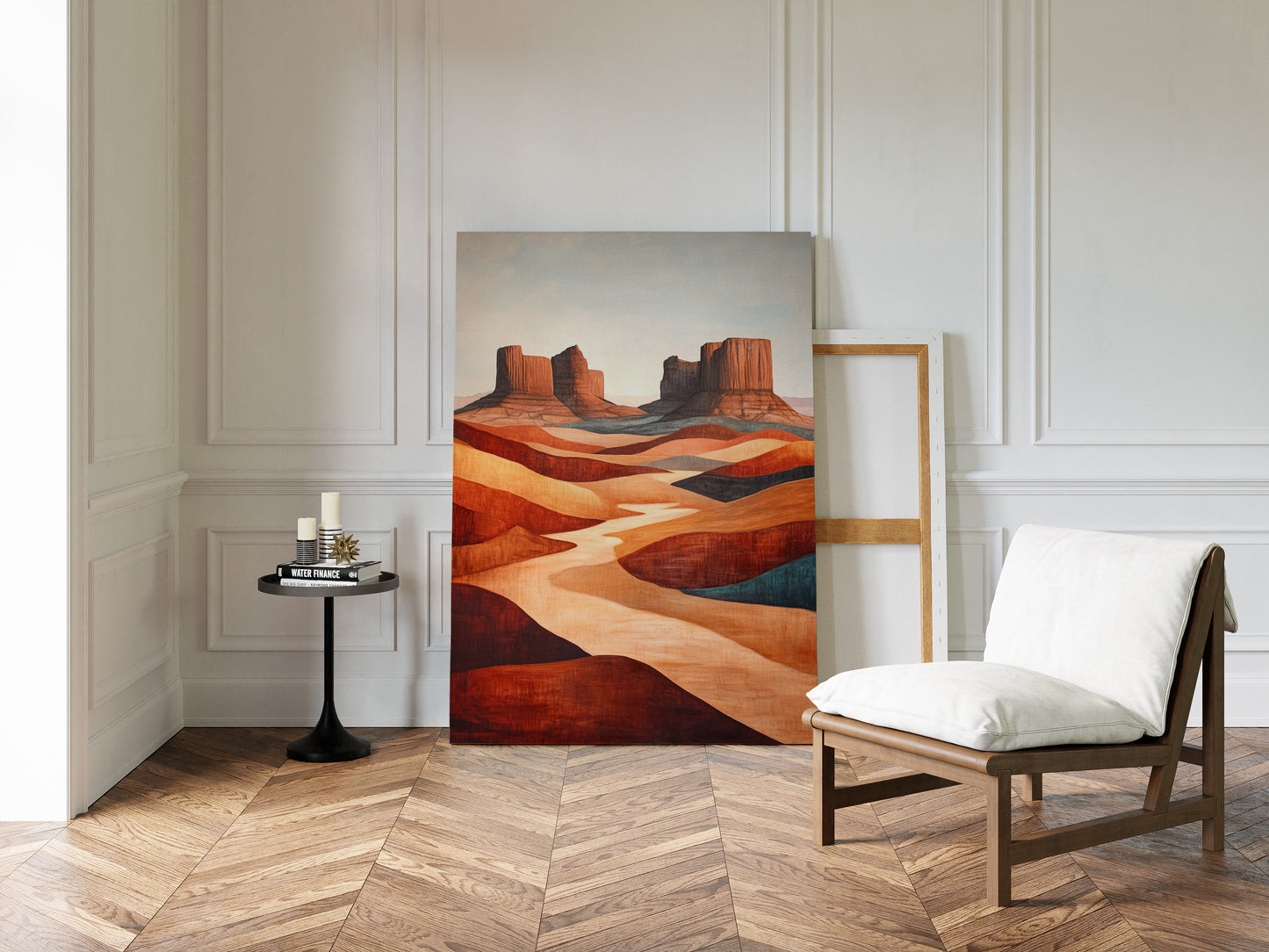 Gallery image 6 for Abstract Desert Butte Canvas – Modern Southwest Wall Art