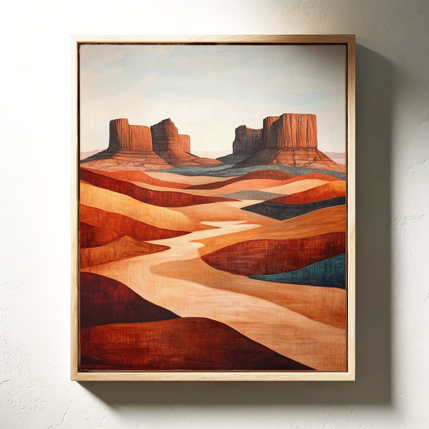 Gallery image 9 for Abstract Desert Butte Canvas – Modern Southwest Wall Art