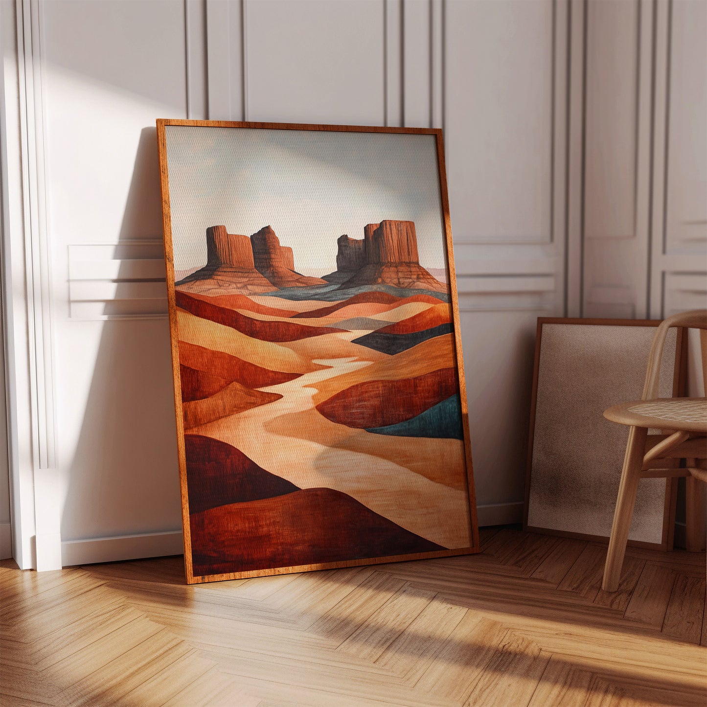 Gallery image 11 for Abstract Desert Butte Canvas – Modern Southwest Wall Art