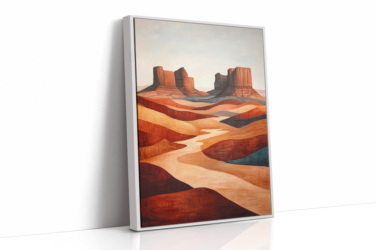 White Framed Canvas image 1