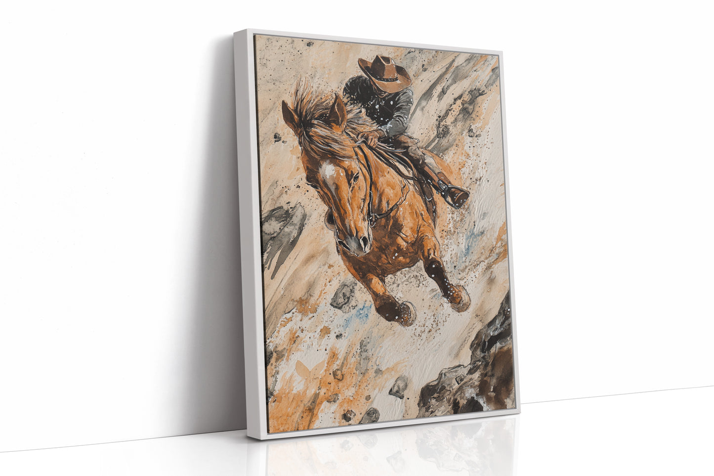 White Framed Canvas image 1