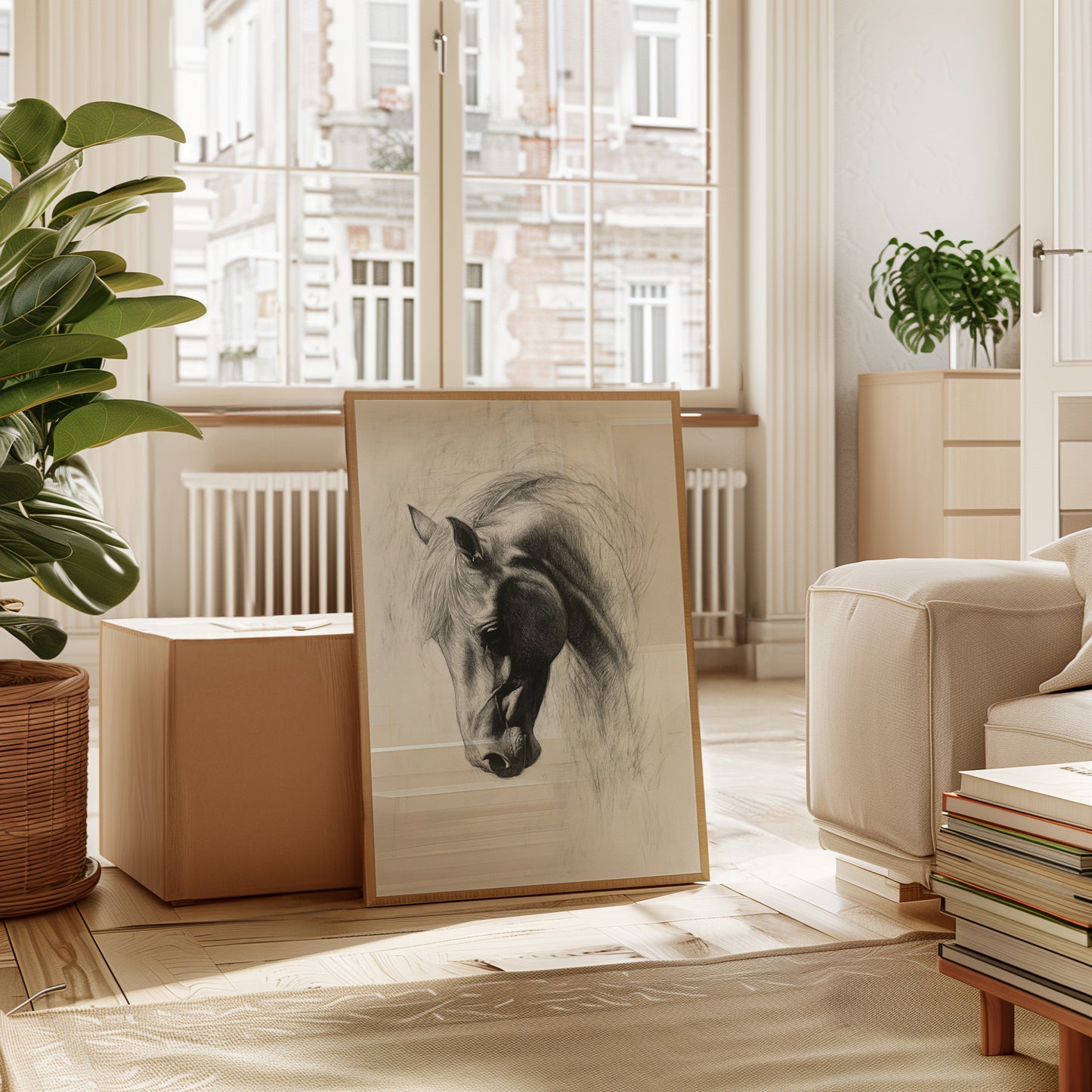 Gallery image 12 for Horse Pencil Drawing – Western Equine Wall Art