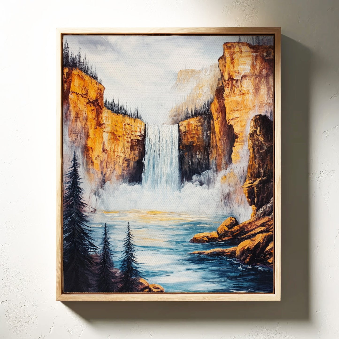 Gallery image 2 for Majestic Waterfall Canyon – Nature Landscape Wall Art