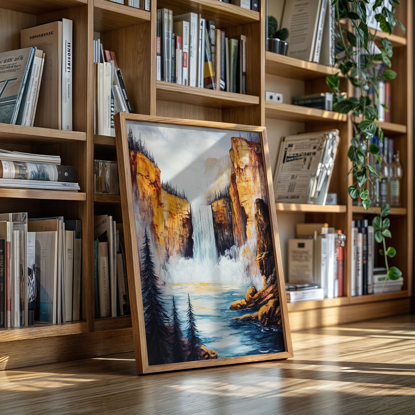 Gallery image 9 for Majestic Waterfall Canyon – Nature Landscape Wall Art