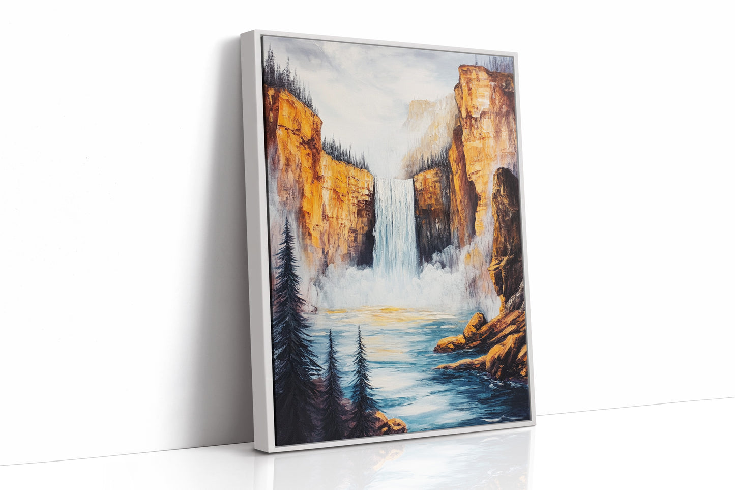 White Framed Canvas image 1