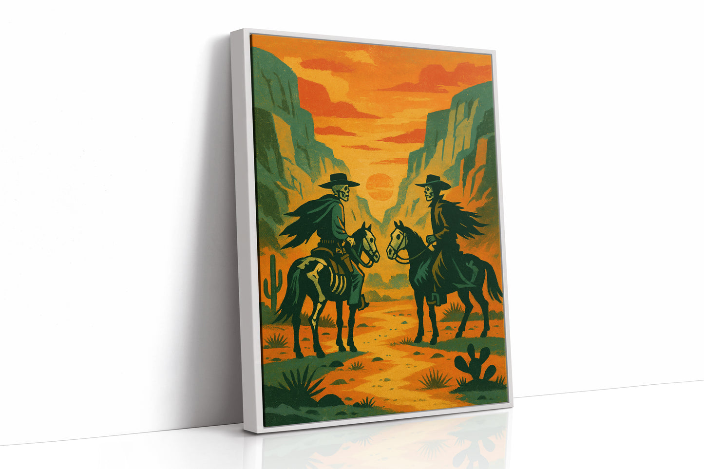White Framed Canvas image 1