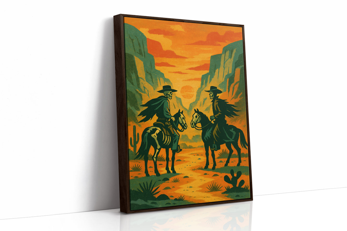 Brown Framed Canvas image 1