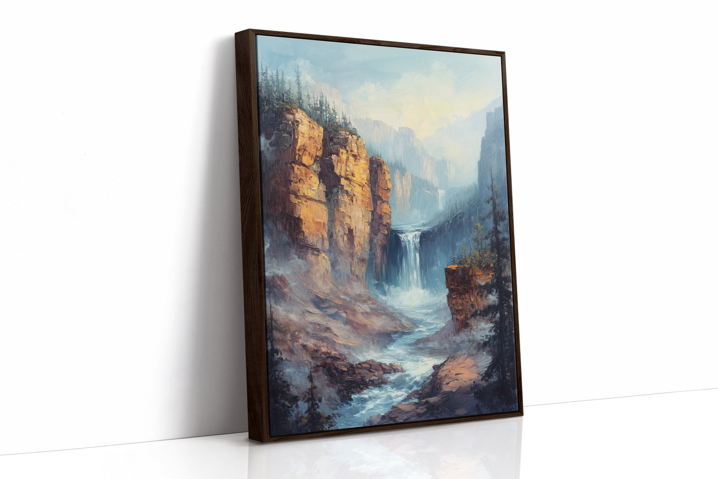 Brown Framed Canvas image 1