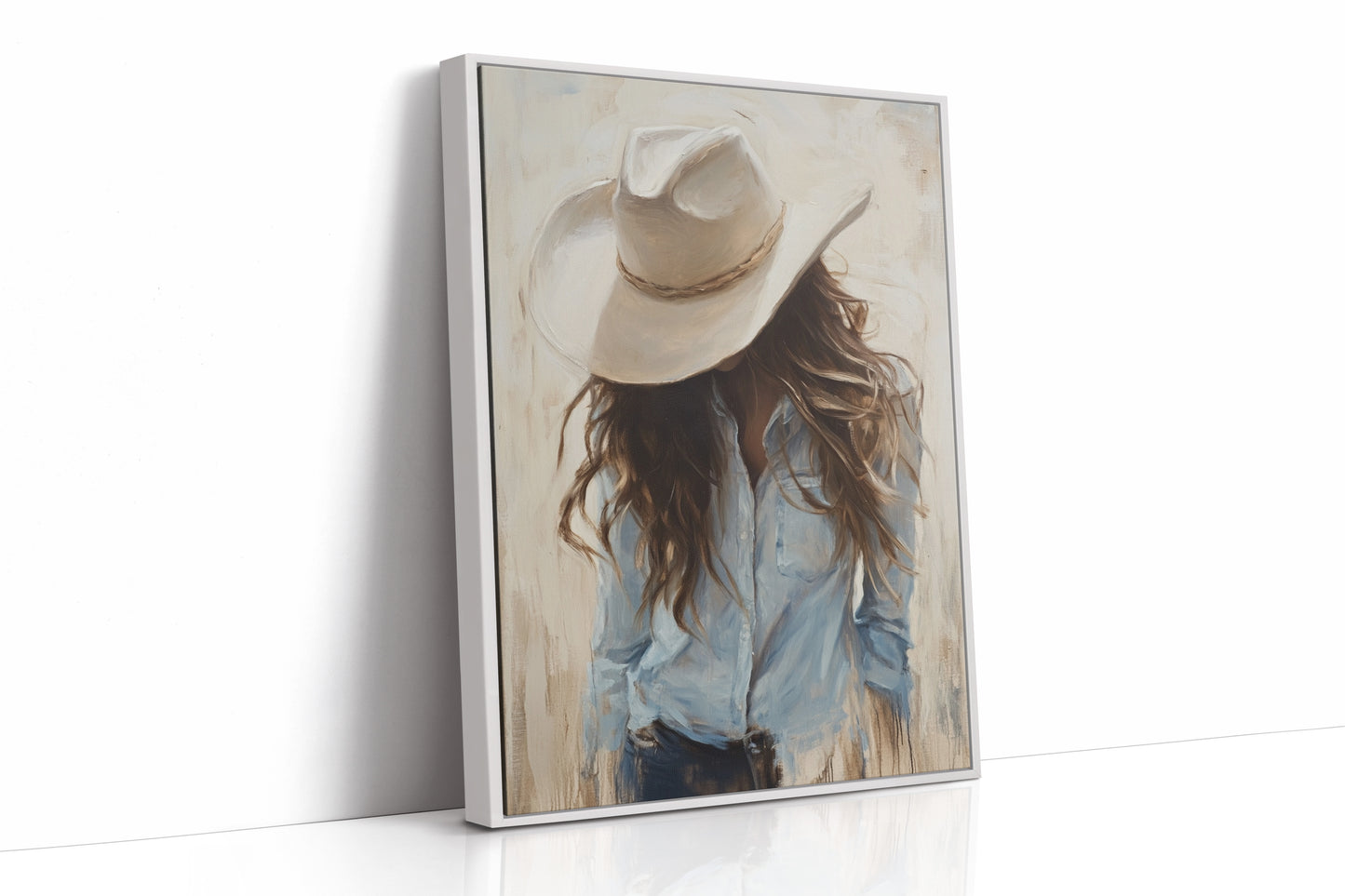 White Framed Canvas image 1
