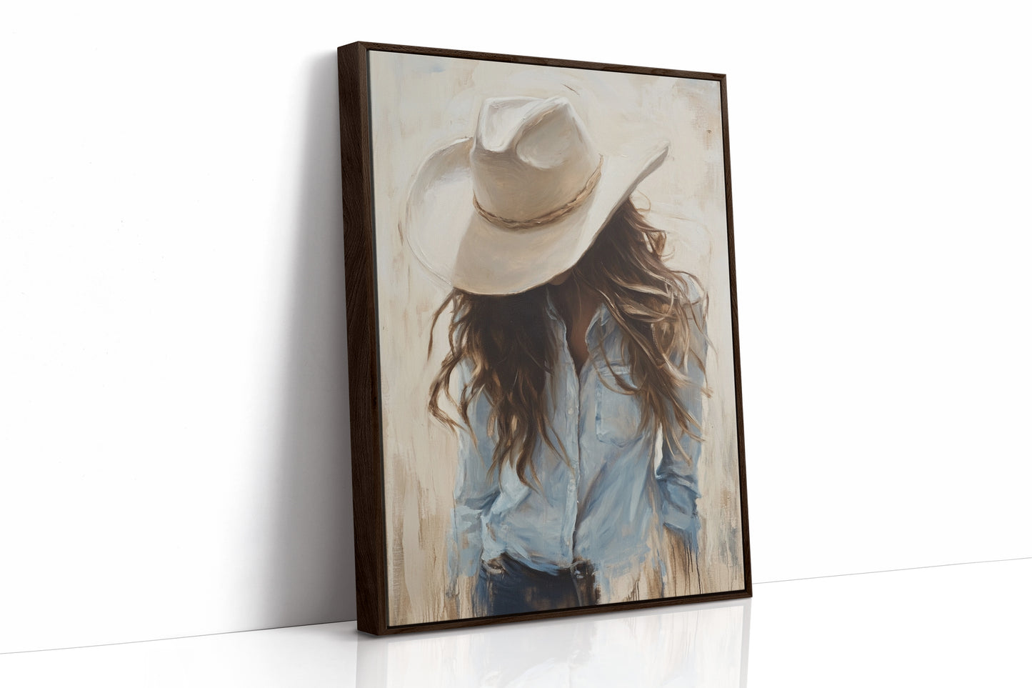 Brown Framed Canvas image 1