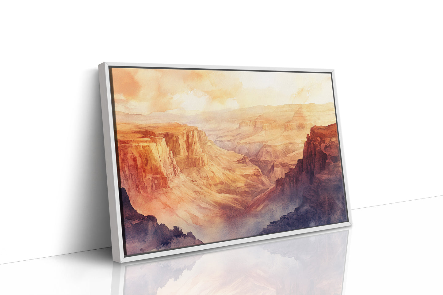 White Framed Canvas image 1