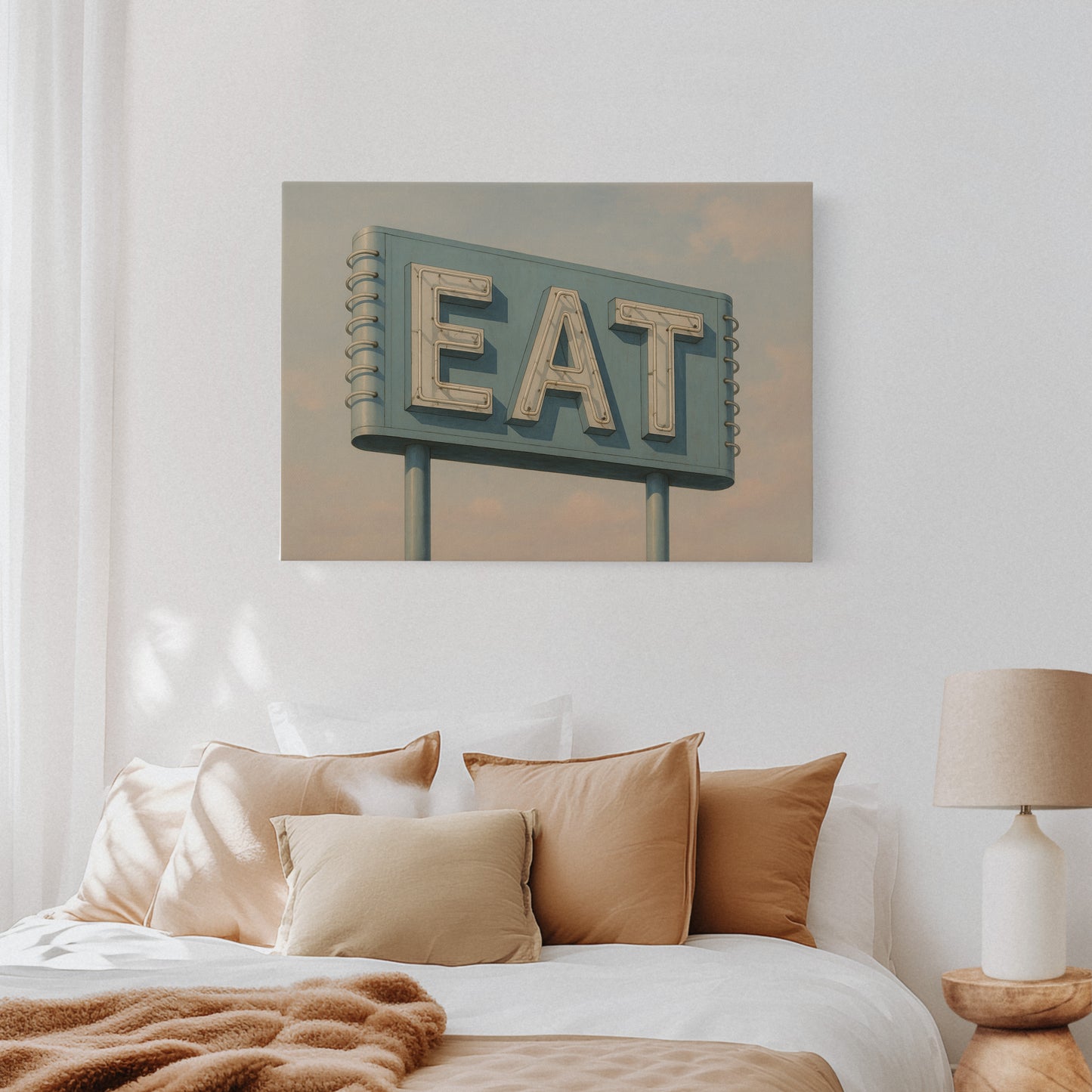 Gallery image 6 for Vintage Americana – “EAT” Roadside Diner Sign Wall Art