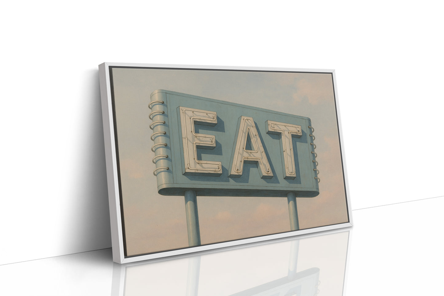 White Framed Canvas image 1