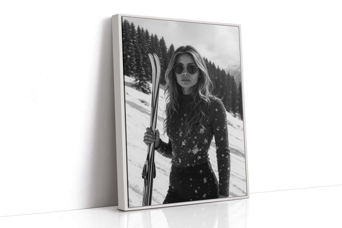 White Framed Canvas image 1