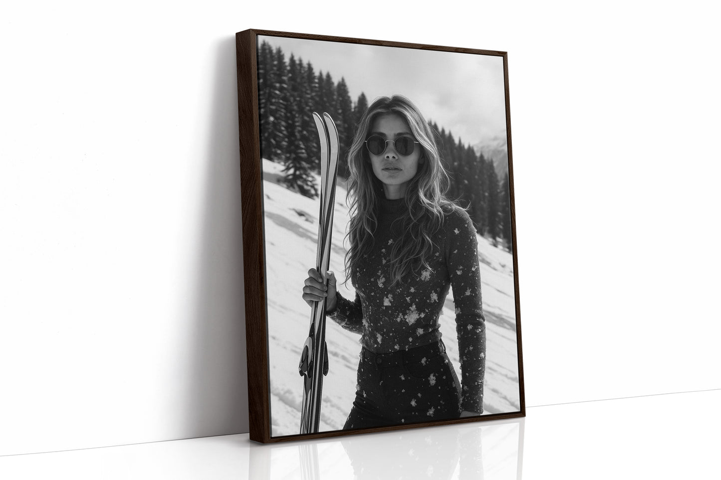 Brown Framed Canvas image 1