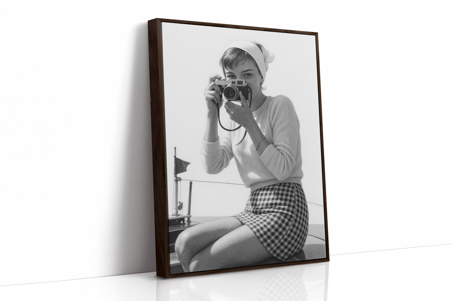 Brown Framed Canvas image 1