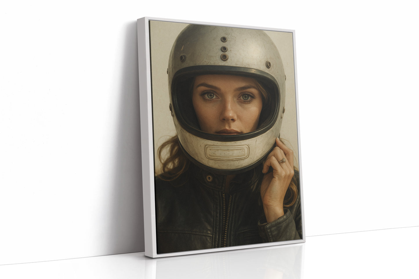 White Framed Canvas image 1