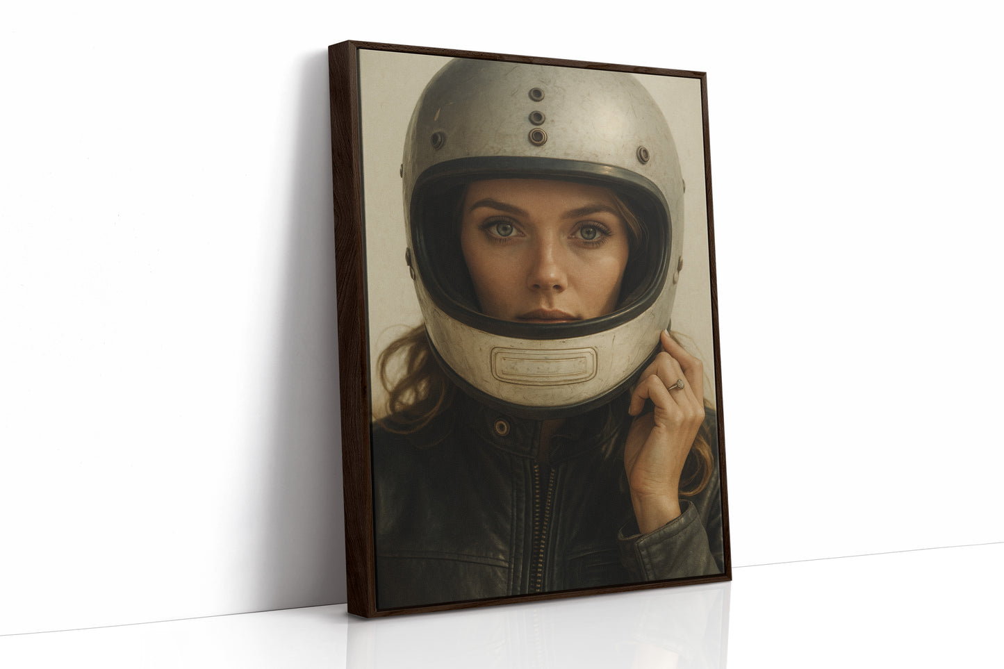 Brown Framed Canvas image 1