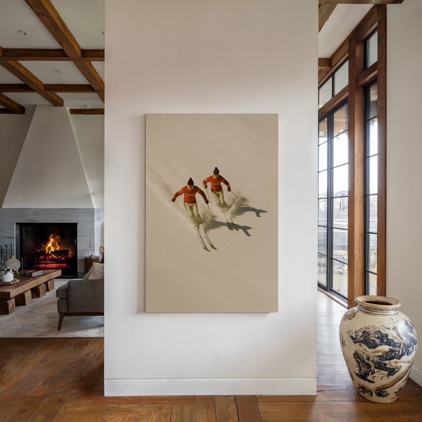 Gallery image 12 for Après-Ski Style – Vintage Skiers Wall Art Print