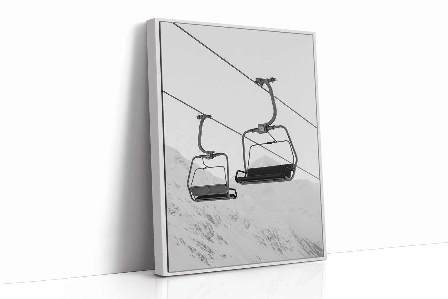 White Framed Canvas image 1