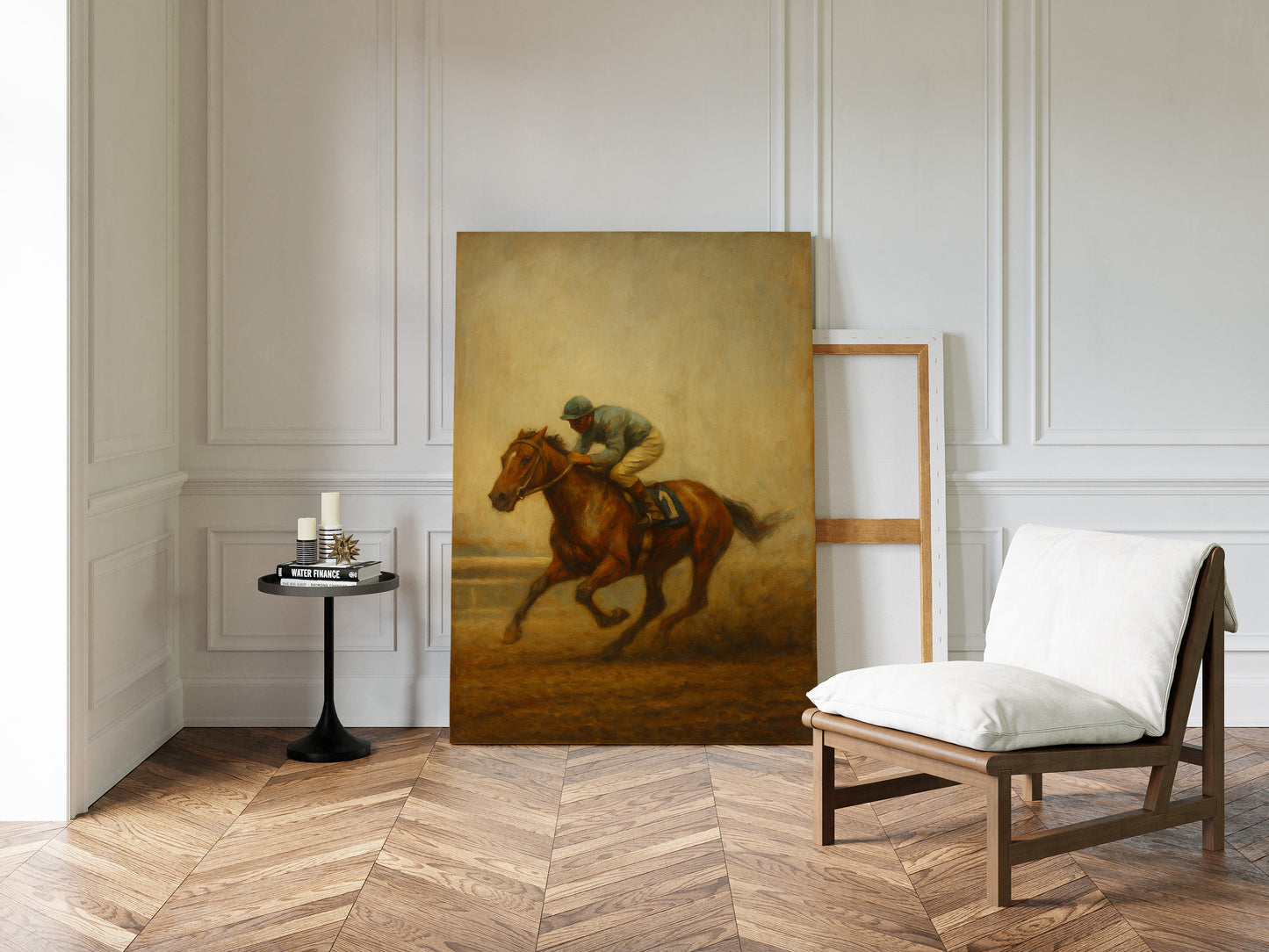 Gallery image 11 for “Final Stretch” – Vintage Horse Racing Oil Painting Print