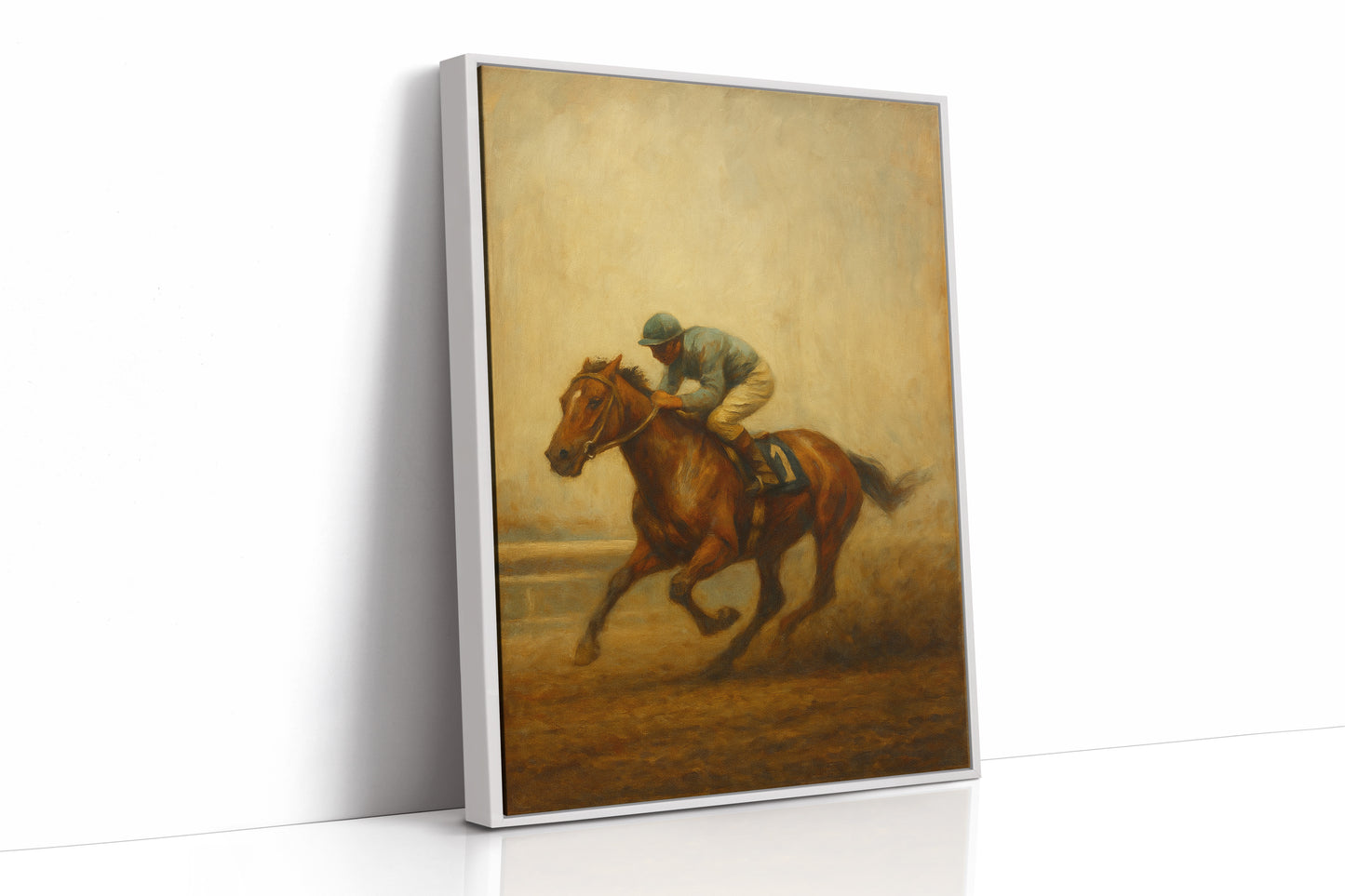 White Framed Canvas image 1