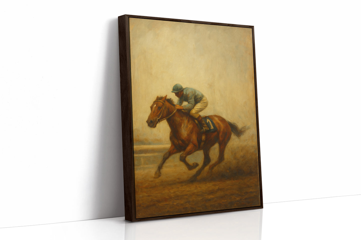 Brown Framed Canvas image 1