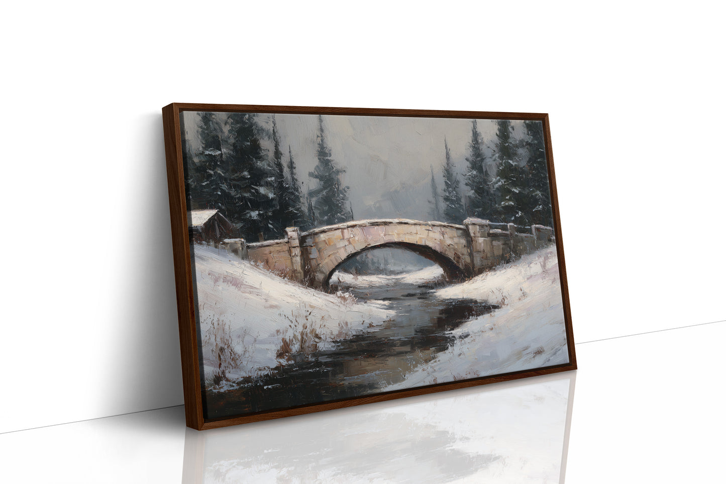 Winter Crossing at Dusk