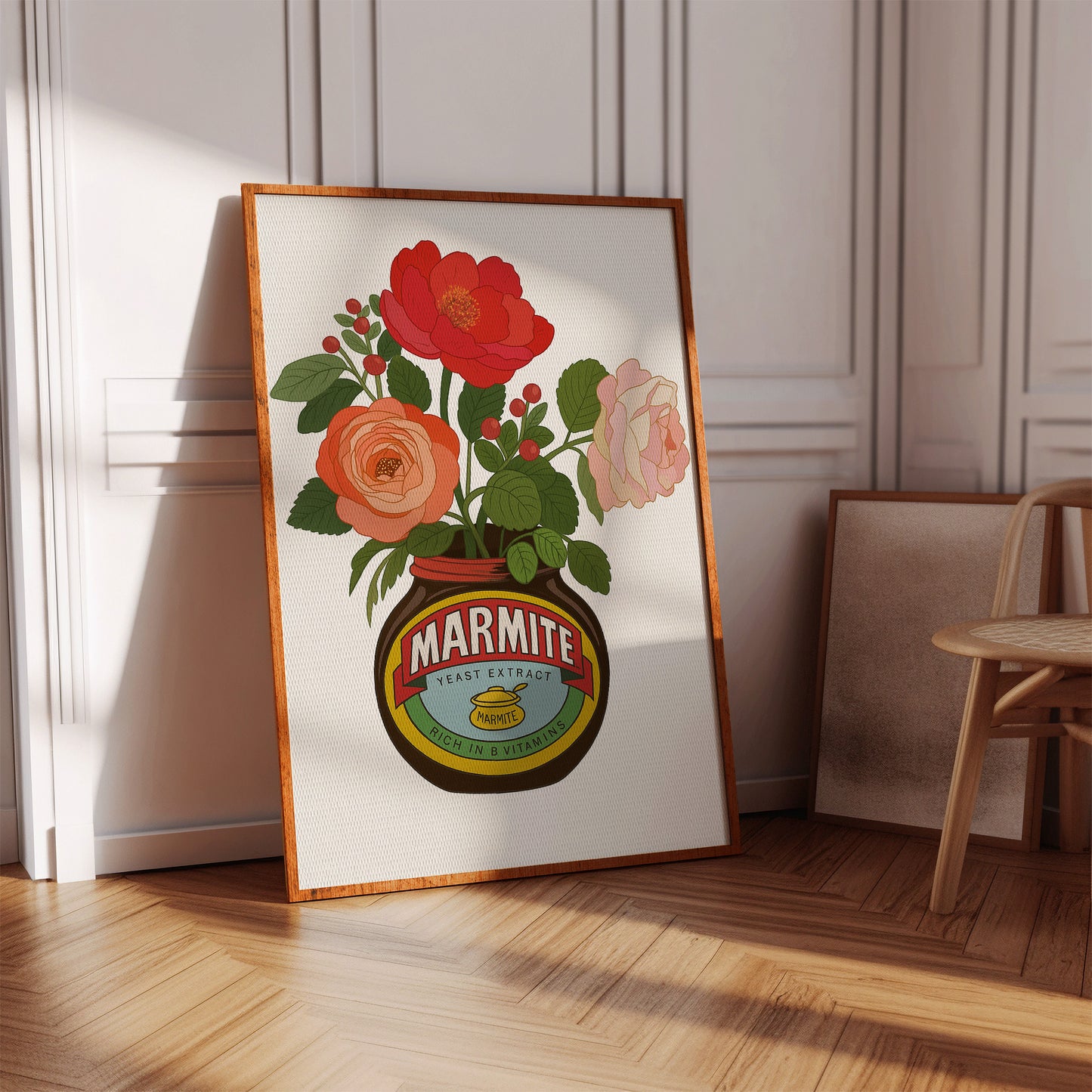 Roses in a Marmite Jar