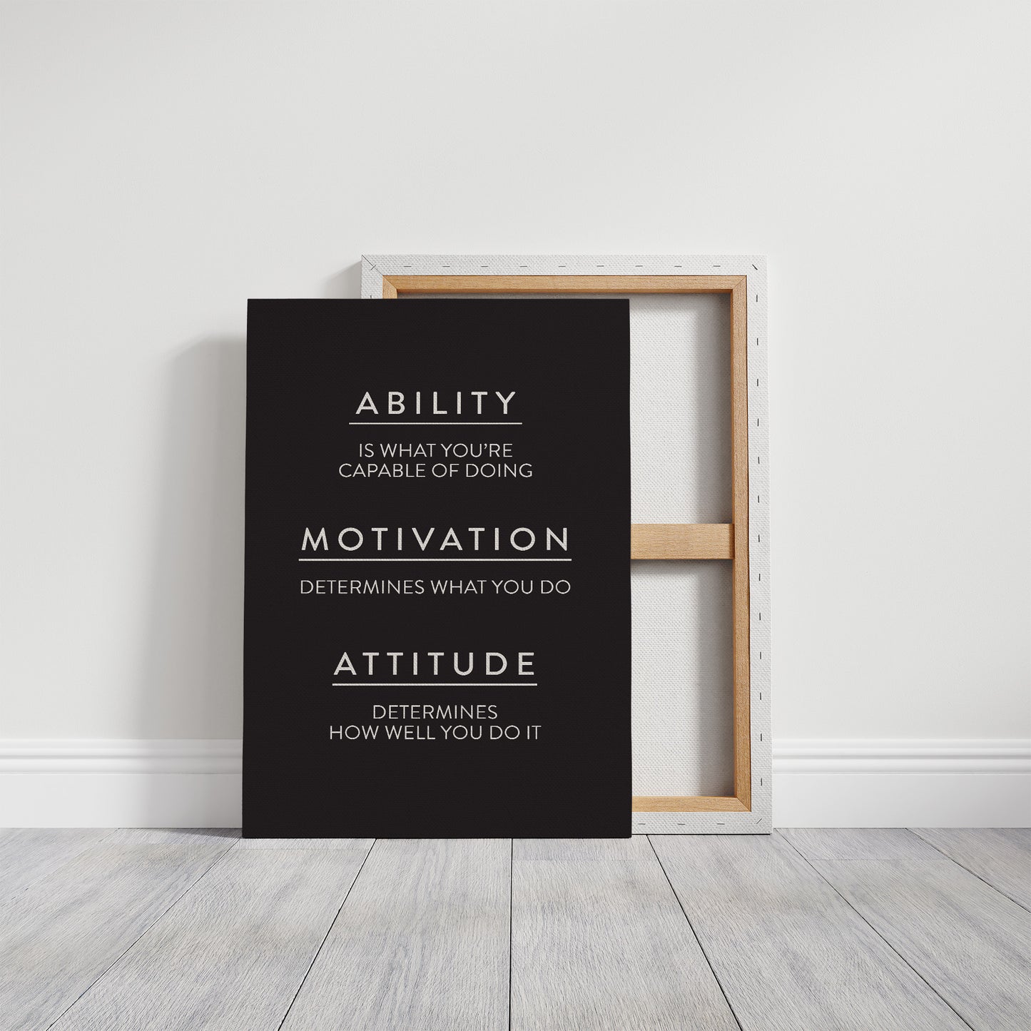 Ability Motivation Attitude Quote
