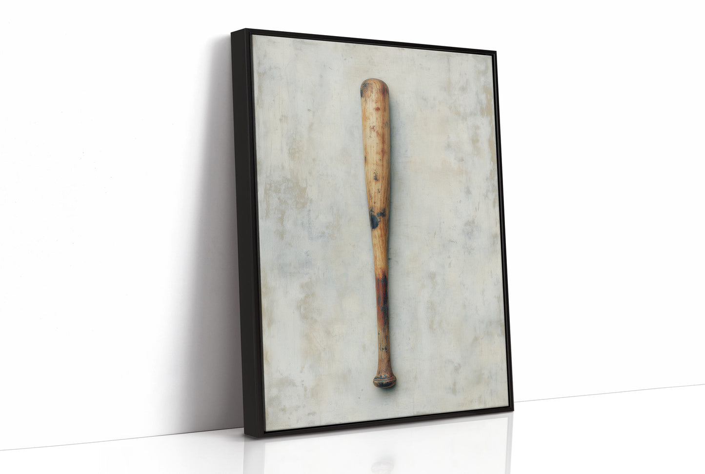 Weathered Wooden Baseball Bat