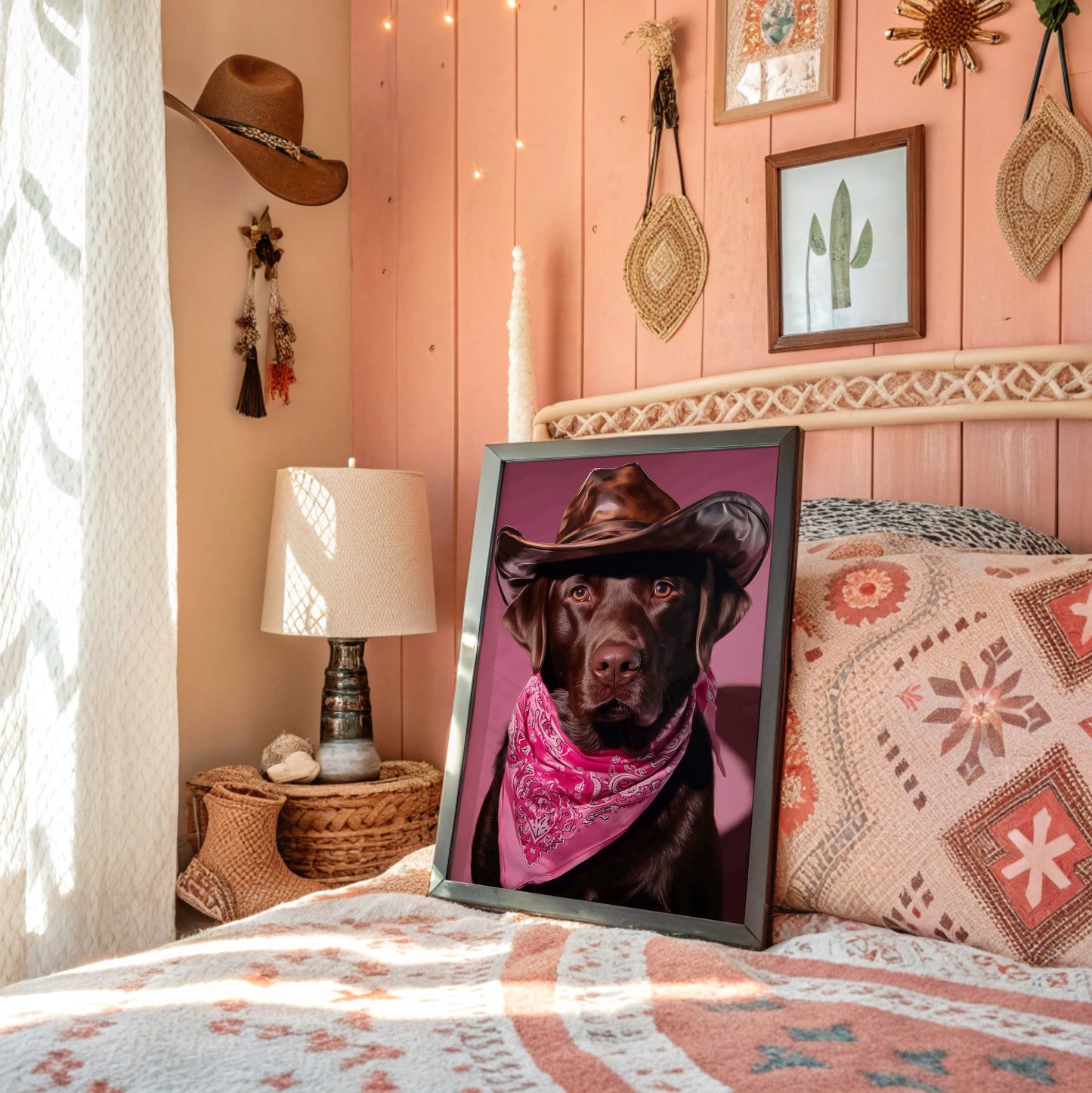 Chocolate Ranch Hand Wears Pink