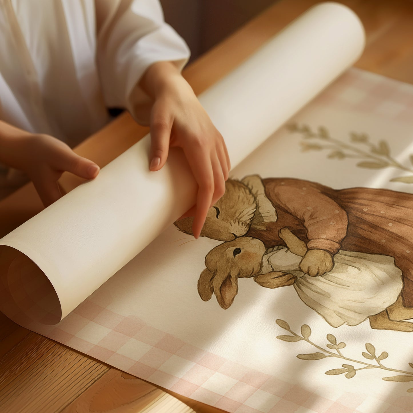 Mama Bunny’s Kiss in Gingham