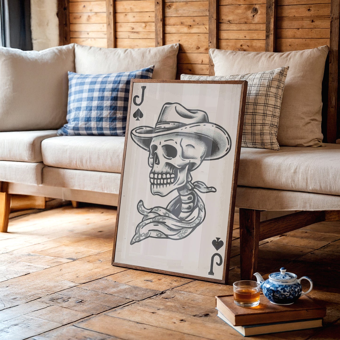 Cowboy Skull Deals Wild Cards