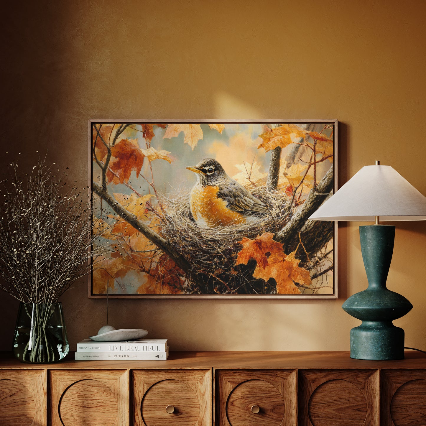 October's Robin Finds Maple Rest