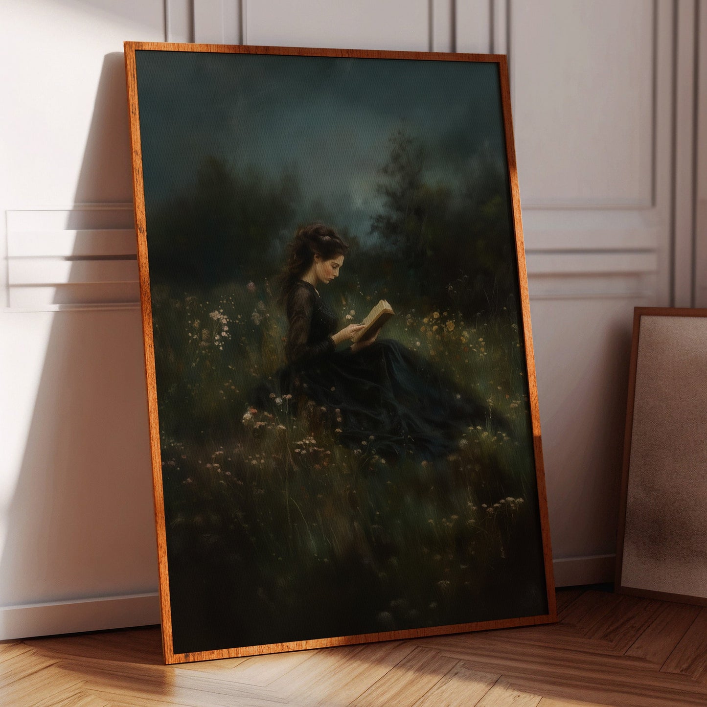 Twilight Reading in the Wild Meadow