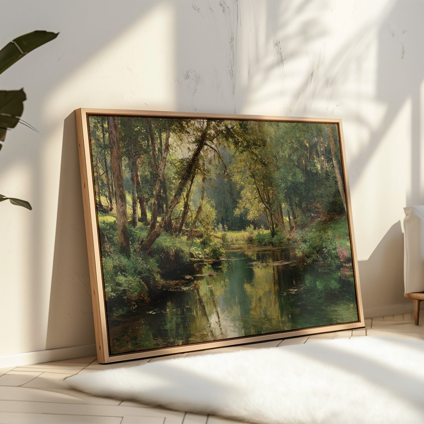 Summer Light Dances Through Forest Stream