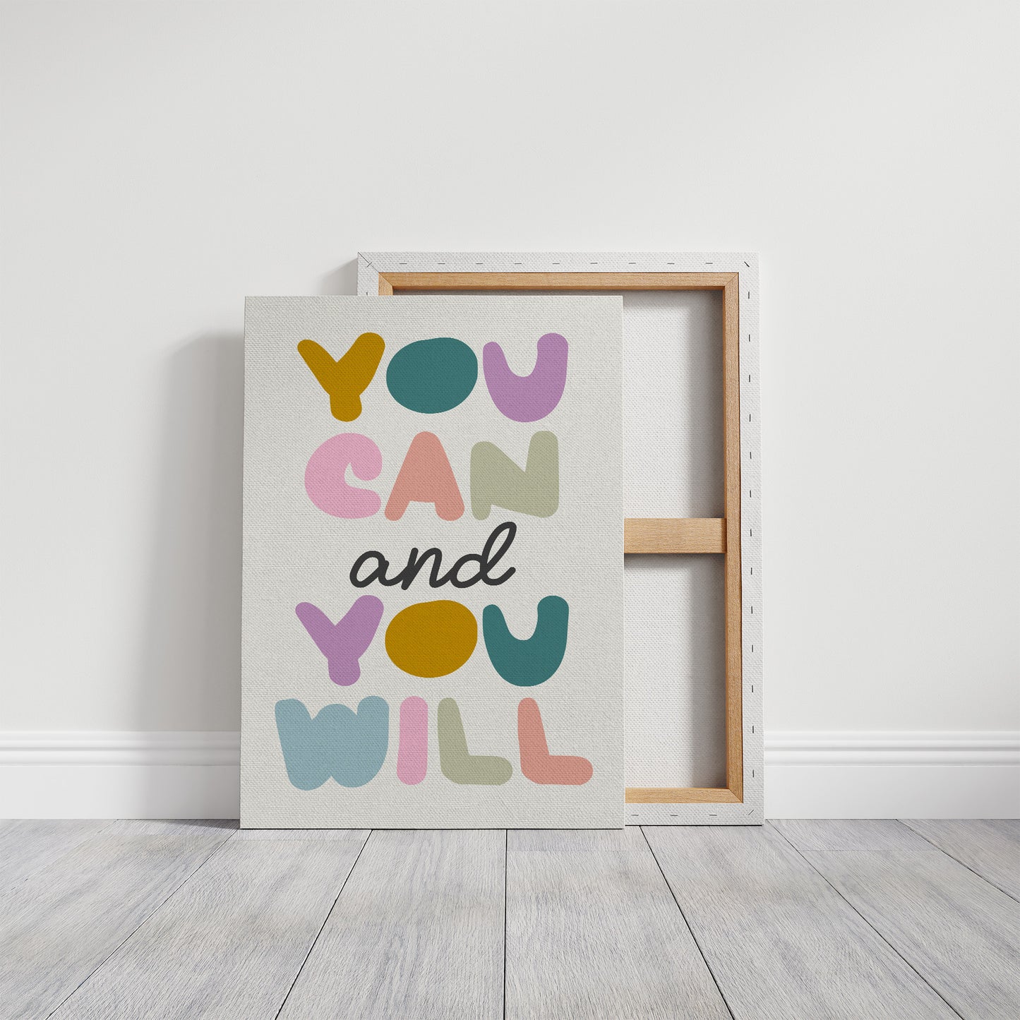 You Can and You Will Colorful Motivation
