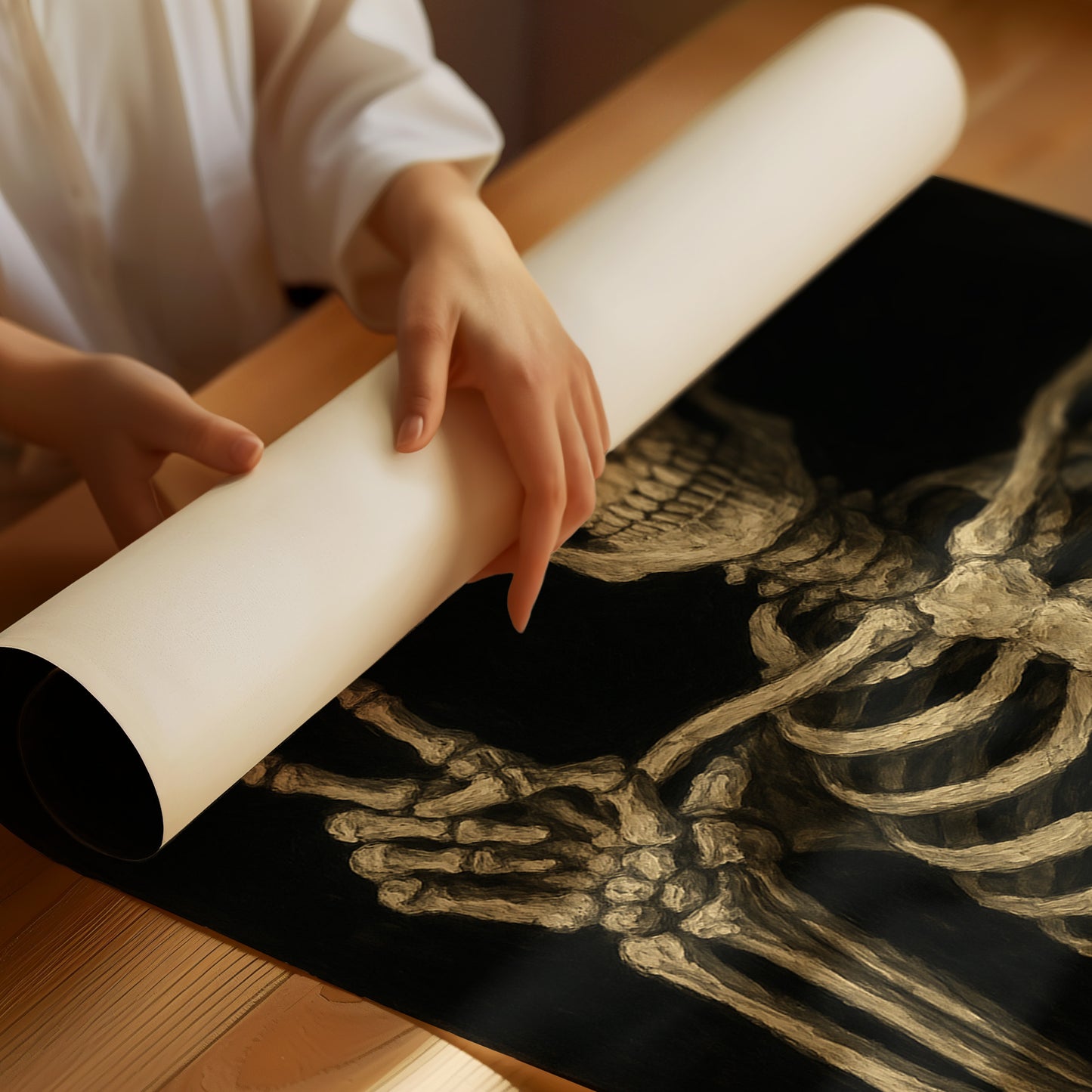 Baroque Vase of Blushing Petals