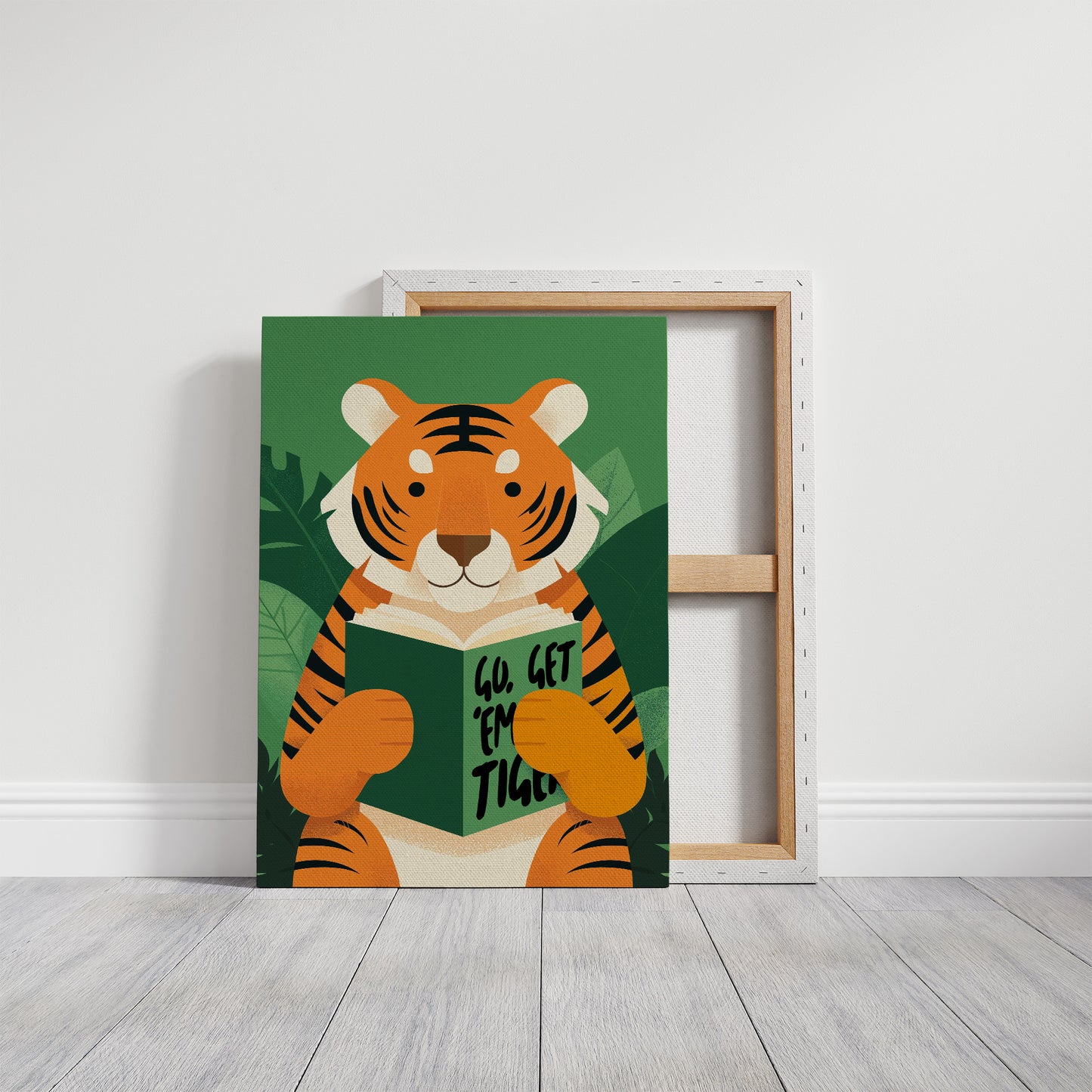 Go Get ’Em Tiger Motivational Kids Wall Art