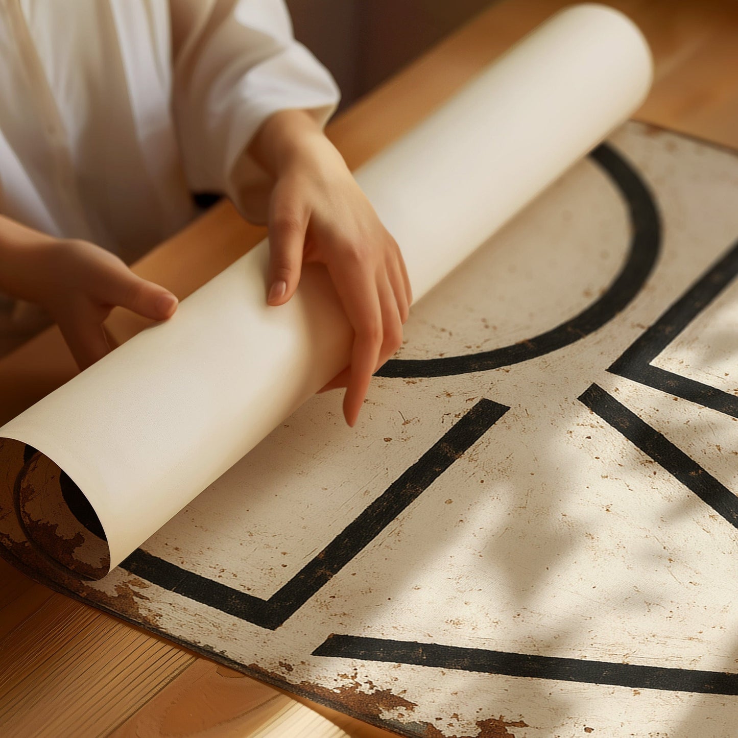 Vintage Modern LOVE Typography Canvas Print