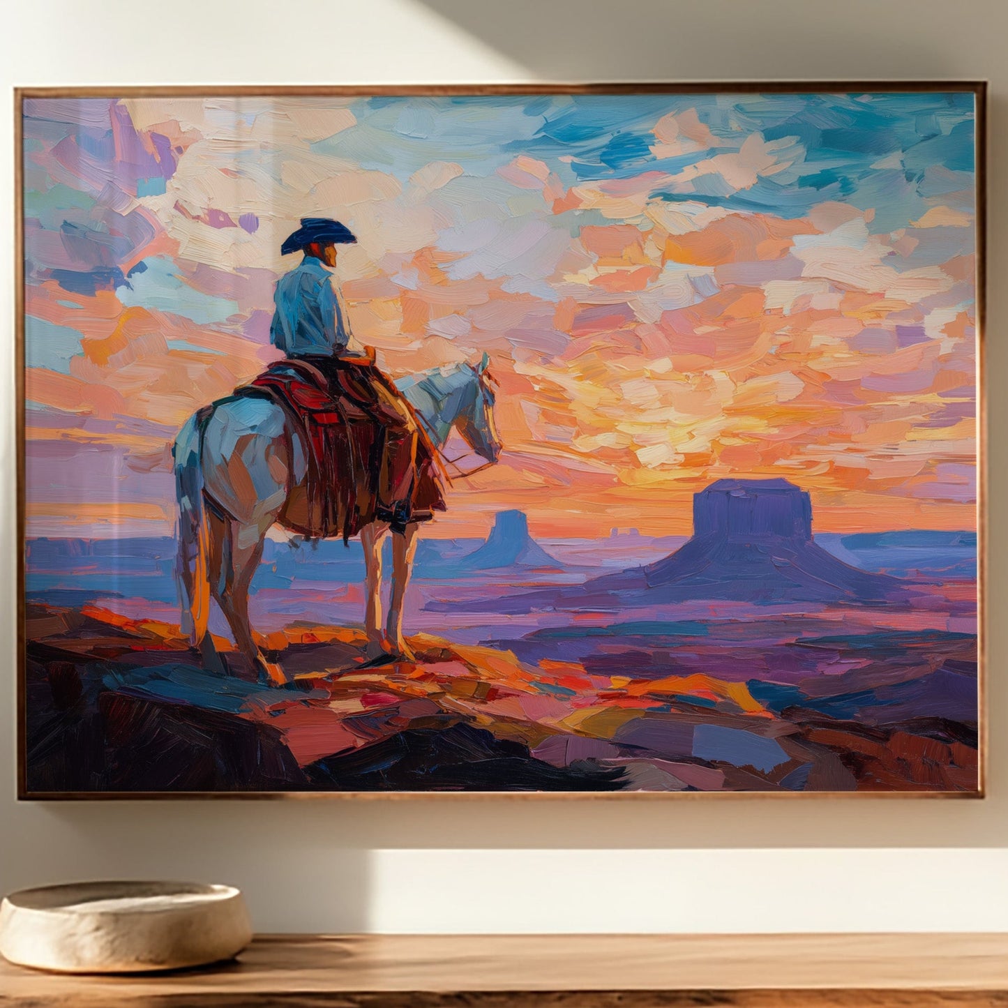 Sunset Paints A Cowboy's Prayer