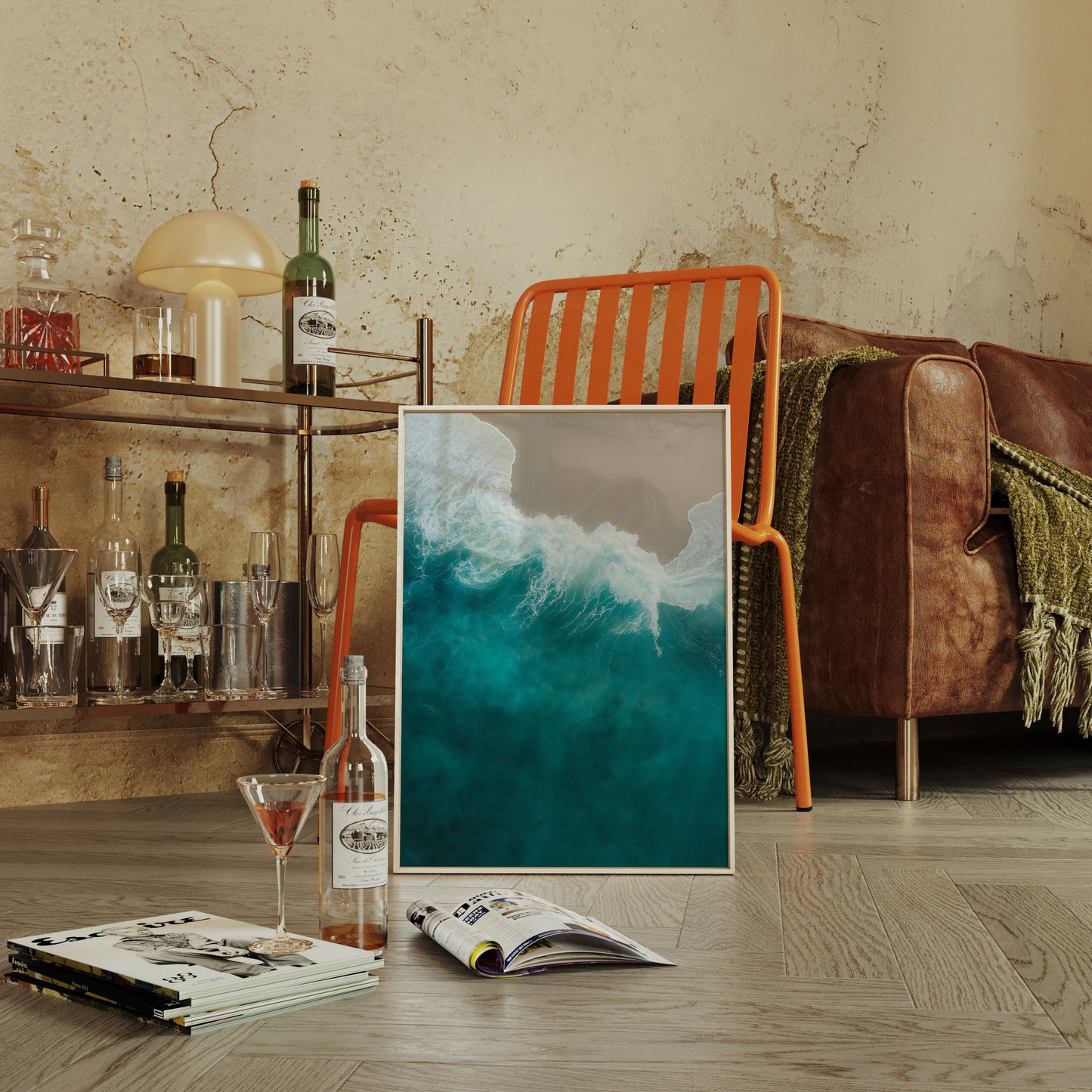 Aerial Drift Over Turquoise Tide