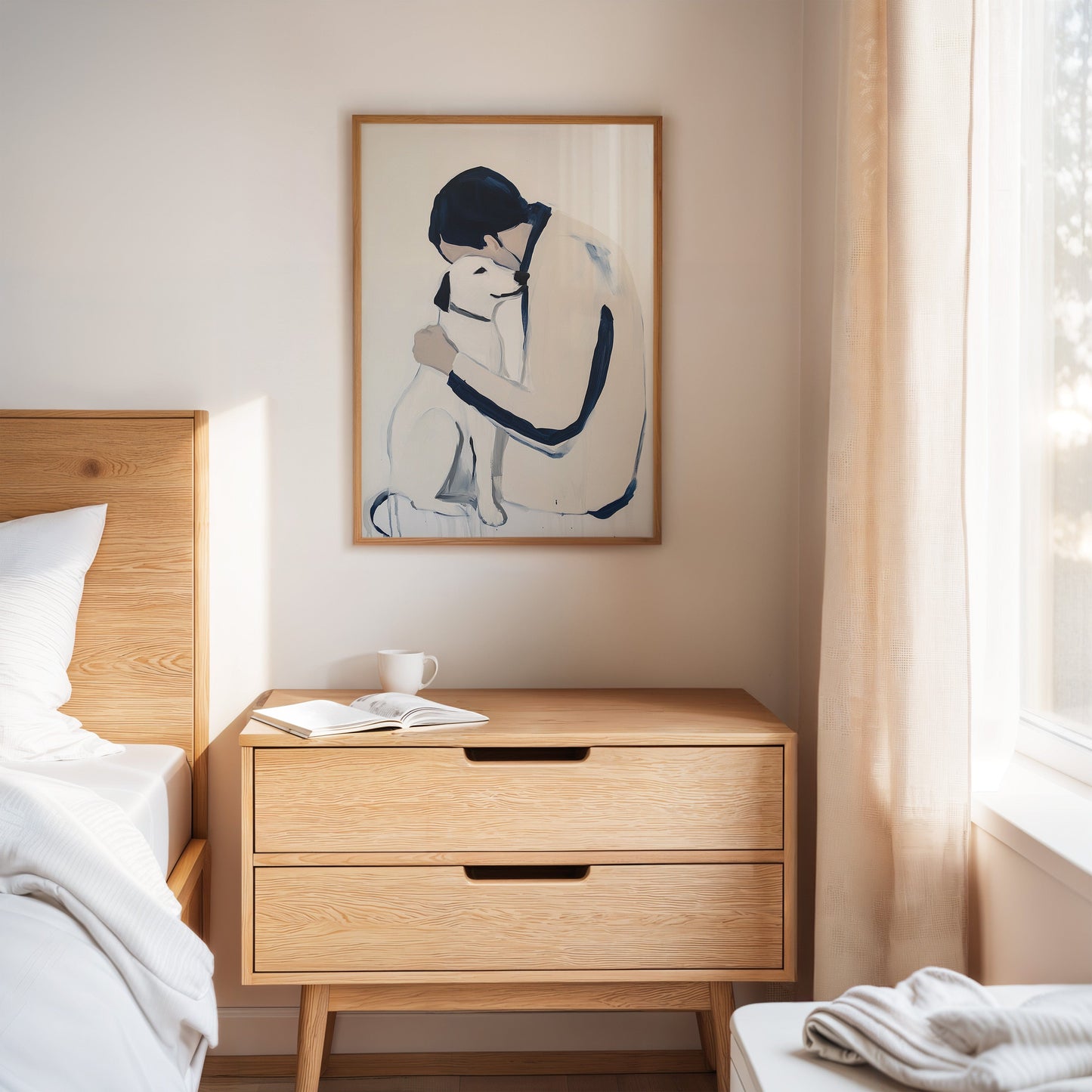 Loyal Hearts In Navy And White