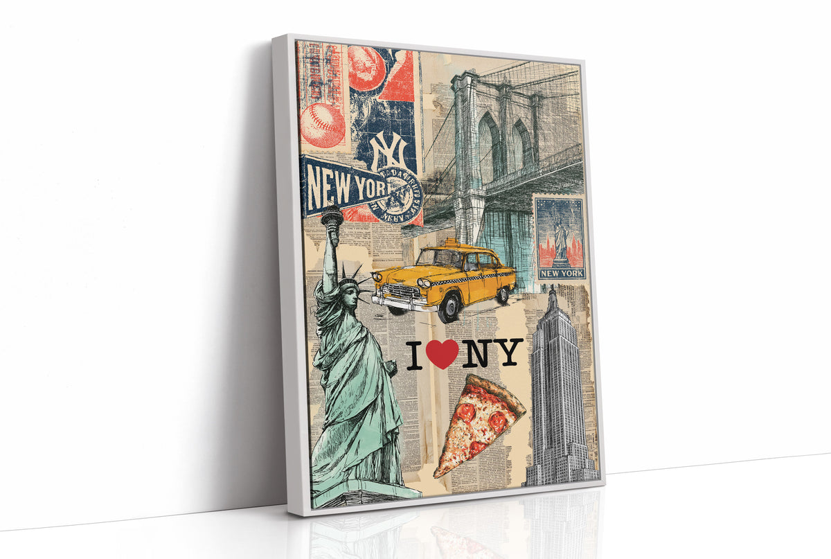 I Love NY: Vintage City Collage