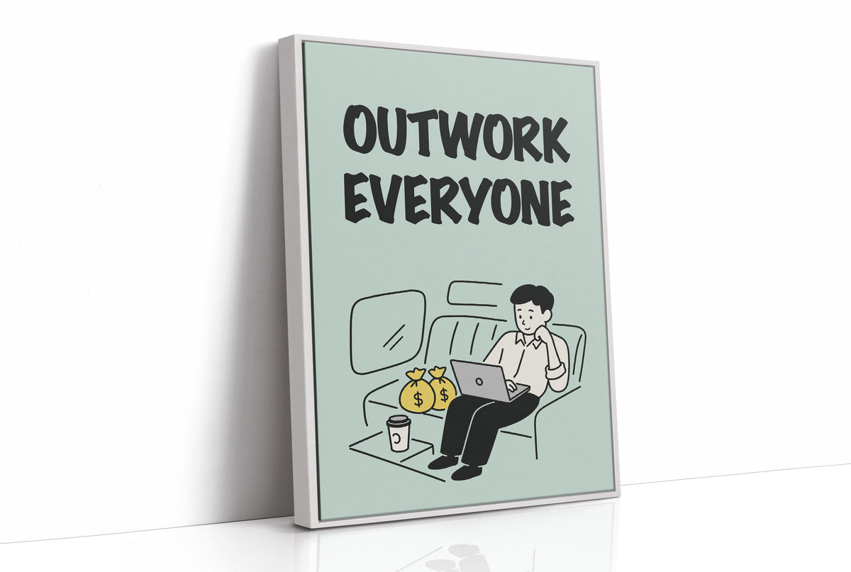 Outwork Everyone Hustle Illustration